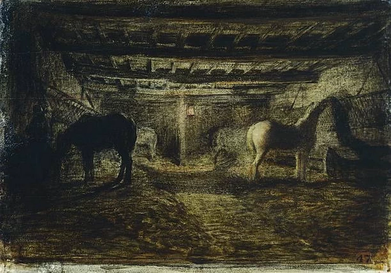 La stalla, 1860 - Galleria Civica d’Arte Moderna e Contemporanea, Torino